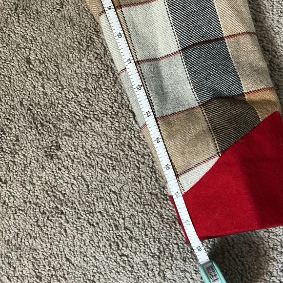 ❤️Rare Annette Trebbien vintage Jacket Women's cropped red tan checkered cottage - Picture 10 of 10